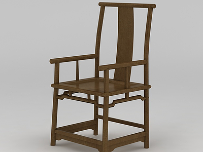 3d<font class='myIsRed'>中式</font>传统木椅免费模型