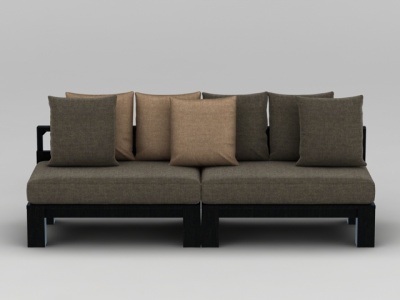 3d中式简约沙发免费模型