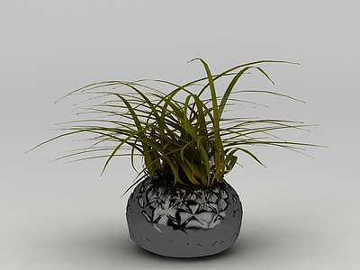 迷你花盆绿植模型3d模型
