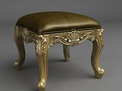古典欧式妆凳模型