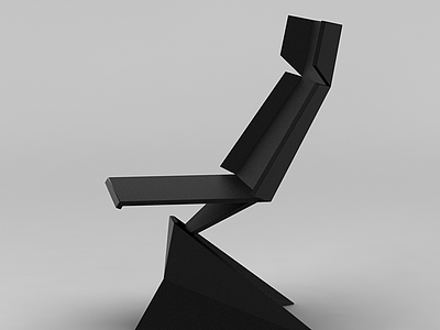 3d之字椅免费模型