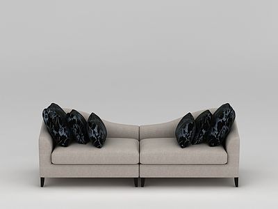 客厅时尚沙发模型3d模型