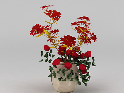装饰花盆模型3d模型