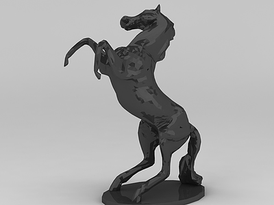 3d马雕塑摆件免费模型