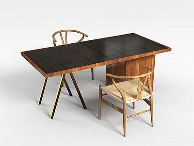 书桌椅模型3d模型