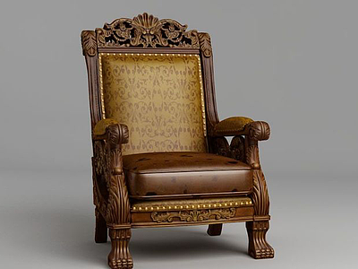 古典欧式椅模型3d模型