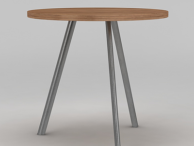 三腿圆桌模型3d模型