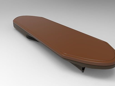 3d无轮滑板模型