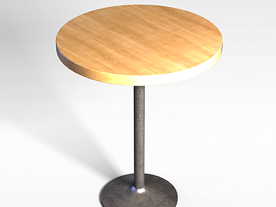 3d高脚小圆桌模型