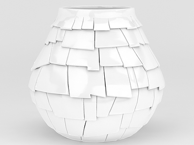 3d个性陶瓷瓶免费模型
