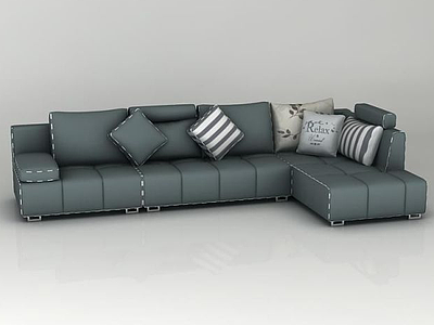 3d组合拐角沙发模型