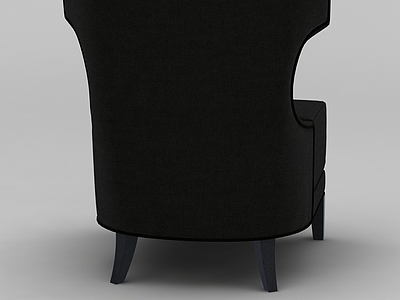黑色休闲沙发椅模型3d模型