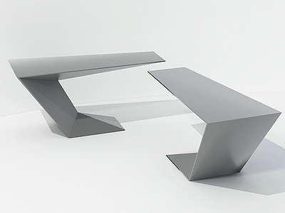 3d现代设计型简约桌模型