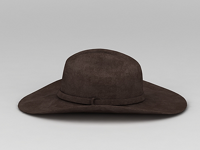 3d咖啡色帽子免费模型