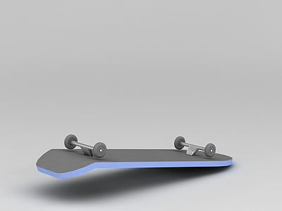 单翘滑板模型3d模型