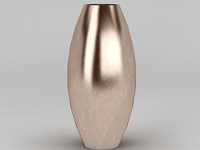 3d现代金属大花瓶免费模型