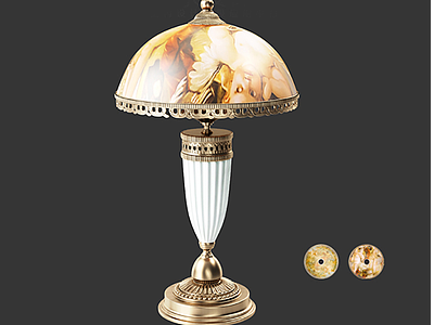 欧式古典台灯模型