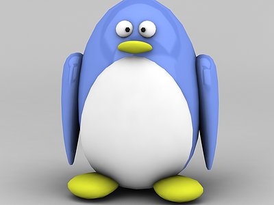 卡通企鹅模型3d模型