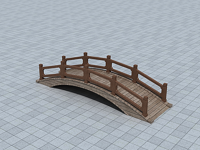 木桥模型3d模型