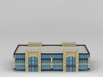 欧式商业楼模型3d模型