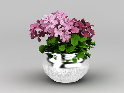 室内装饰花盆盆栽模型3d模型