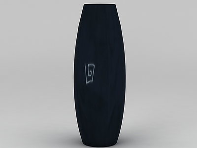 黑色花瓶模型3d模型