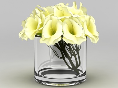 装饰杯花模型3d模型