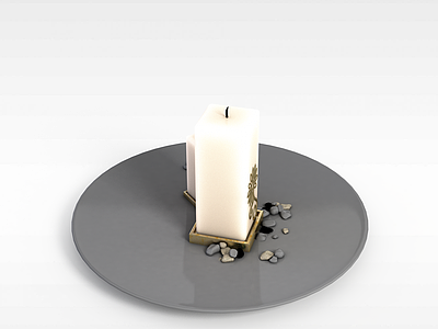 3d工艺蜡烛模型