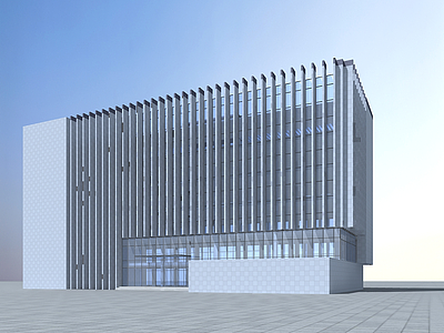 现代办公大楼模型3d模型