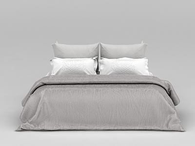 3d现代卧室大床免费模型
