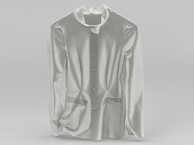 白色丝绸睡衣模型3d模型