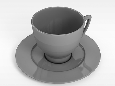 陶瓷咖啡杯模型