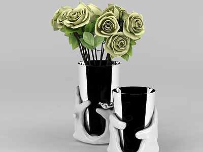 3d家居装饰花瓶免费模型