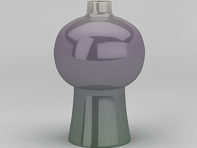 渐变色陶瓷工艺花瓶模型3d模型