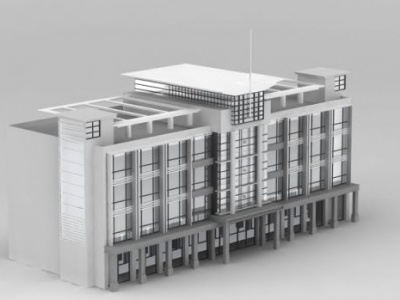 3d司法大楼模型