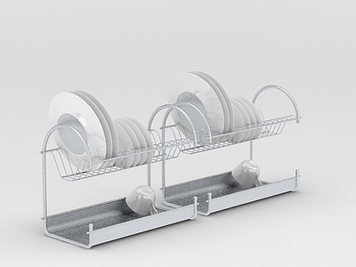 厨房烤漆置物架模型3d模型