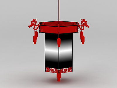3d中式古典灯笼免费模型