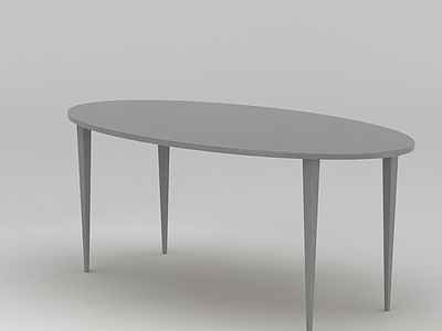 简约木桌子模型3d模型