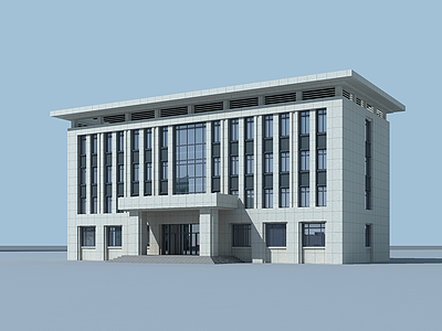 3d法院办公楼模型