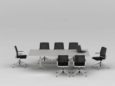 3d现代<font class='myIsRed'>会议桌椅</font>模型
