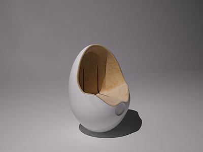 蛋形椅子模型3d模型