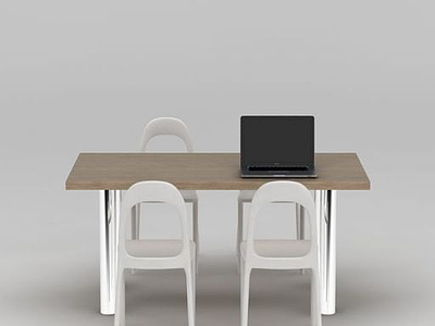 简约休闲桌椅模型3d模型