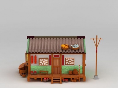 3d游戏房屋模型