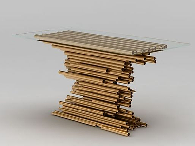 现代创意餐桌模型3d模型