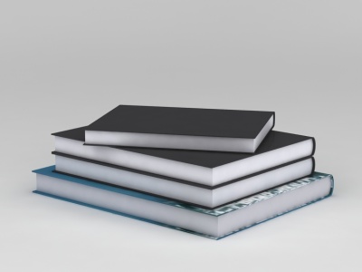 3d现代精装书籍免费模型