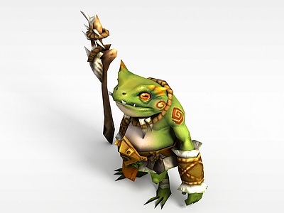 3d召唤师联盟怪物魔蛙模型