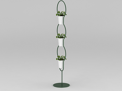3d简约室内花盆架免费模型