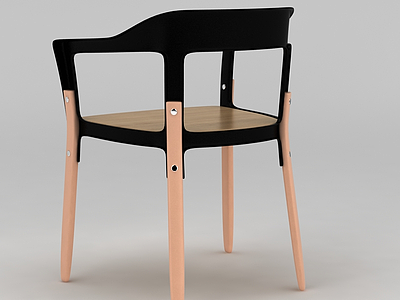 3d时尚拼接铆钉椅子免费模型