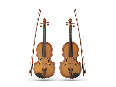 3d小提琴模型