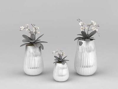 玻璃钢花瓶模型3d模型
